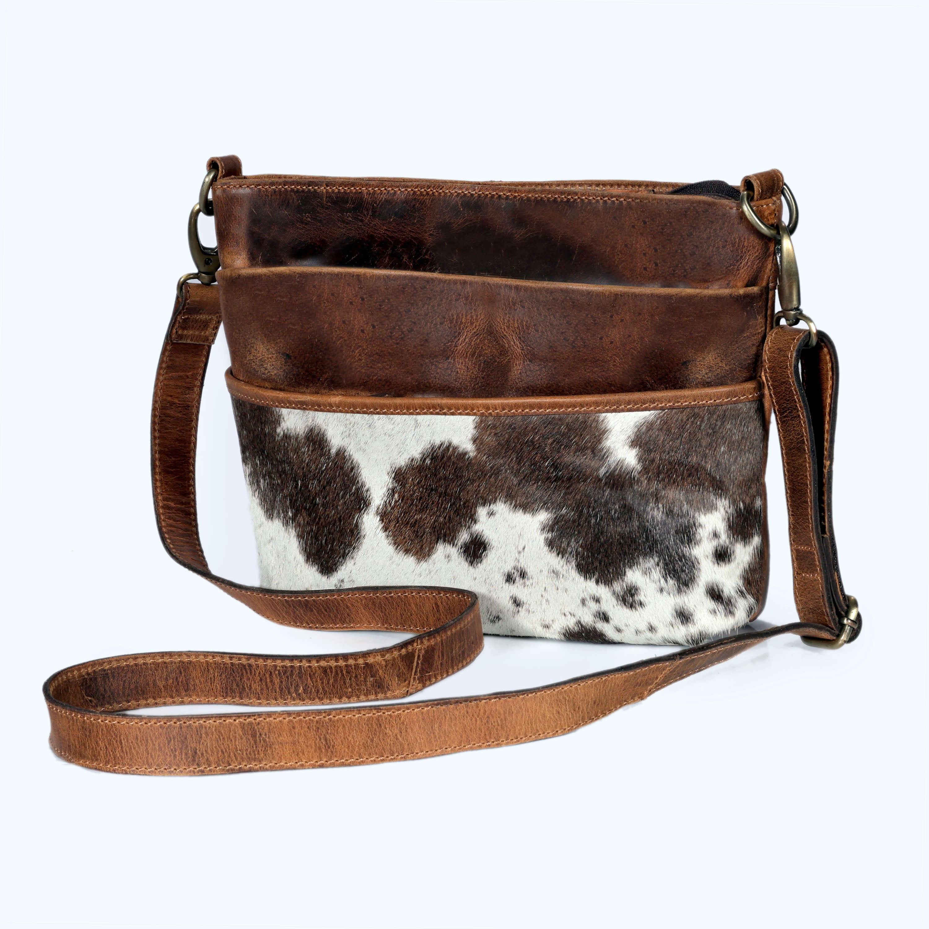 Hailey Cowhide Leather Crossbody Bag