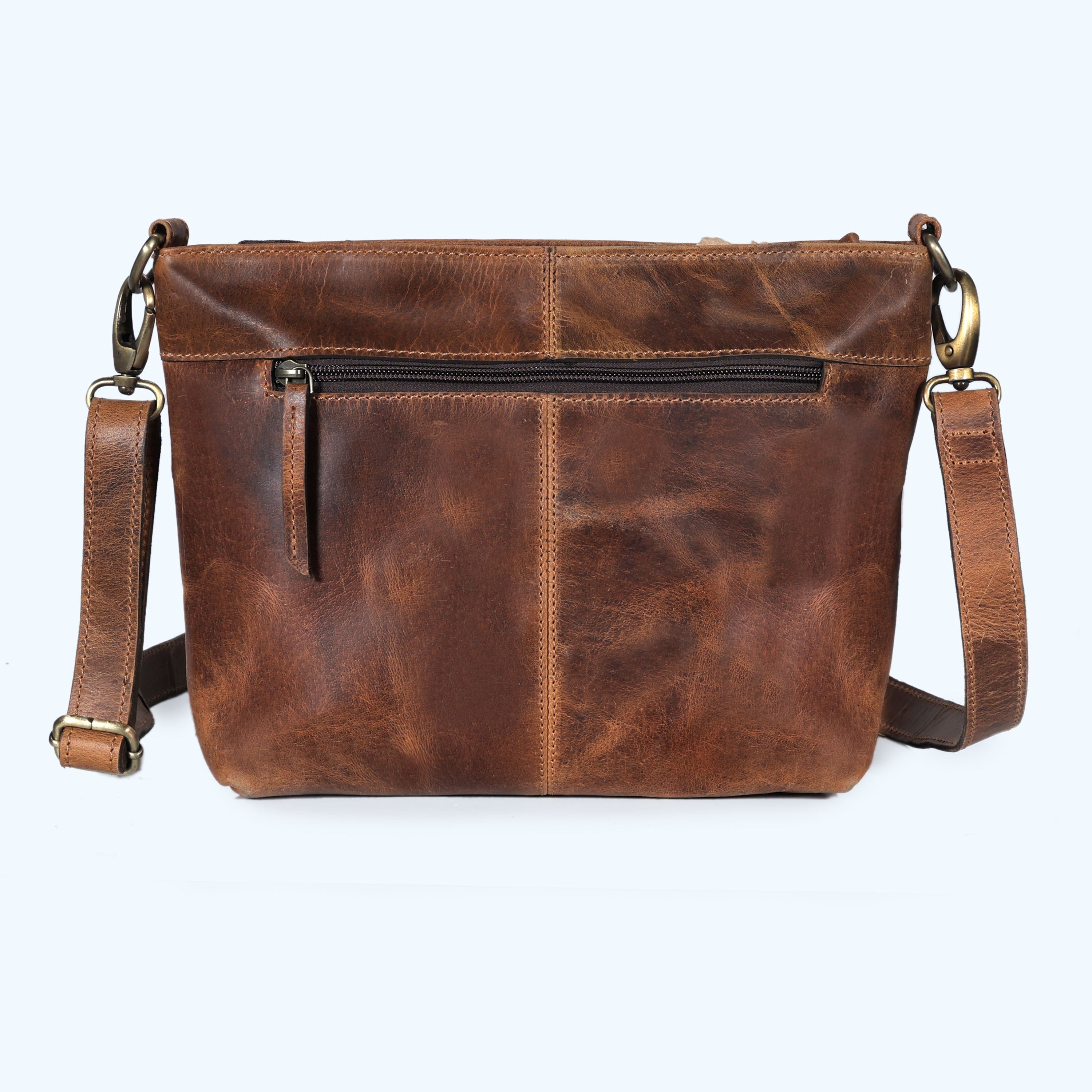 Hailey Cowhide Leather Crossbody Bag