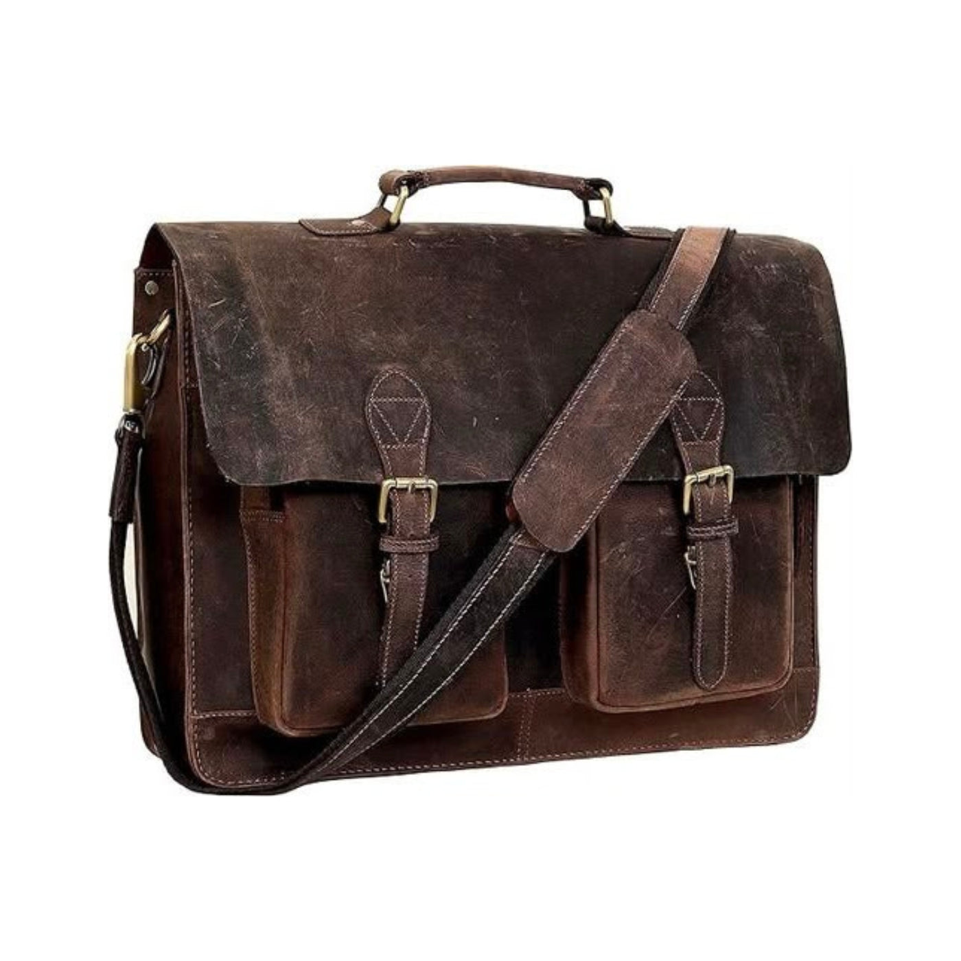 Ashford Buffalo Leather Messenger Bag