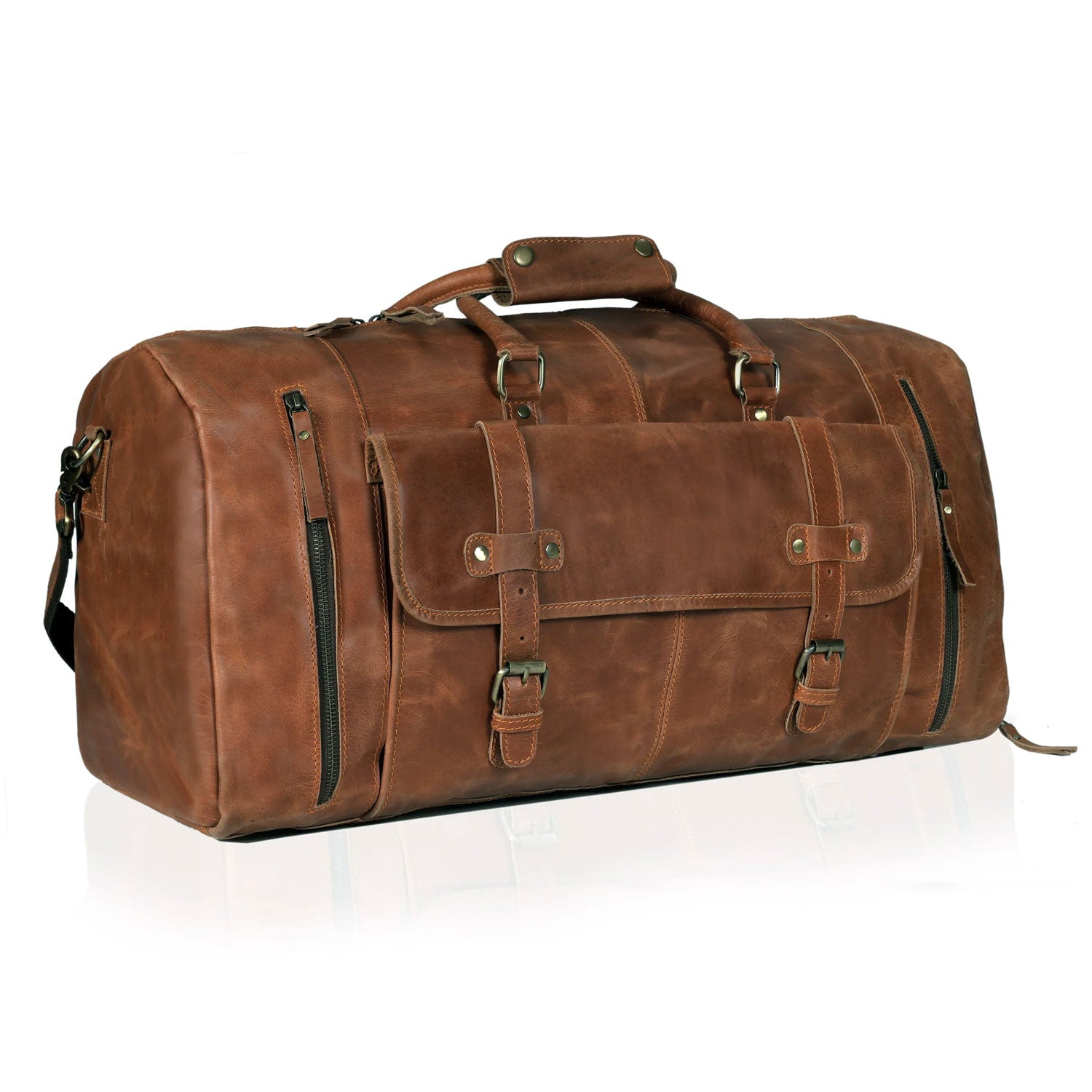 Henry Leather Shoe Duffle Bag for Men – Tan