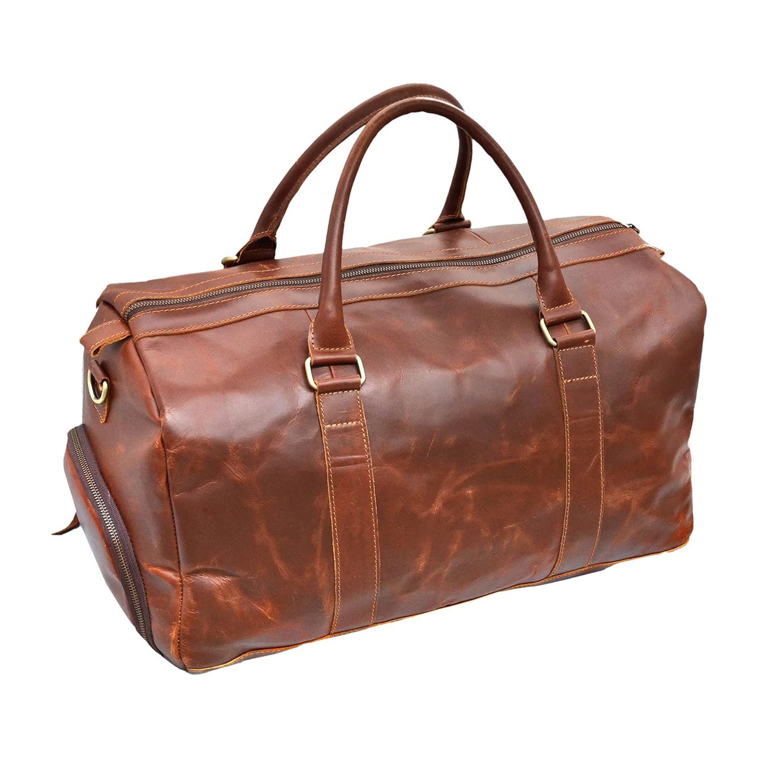 Rich Leather Duffle bag - Stylish and Durable Travel Essential
