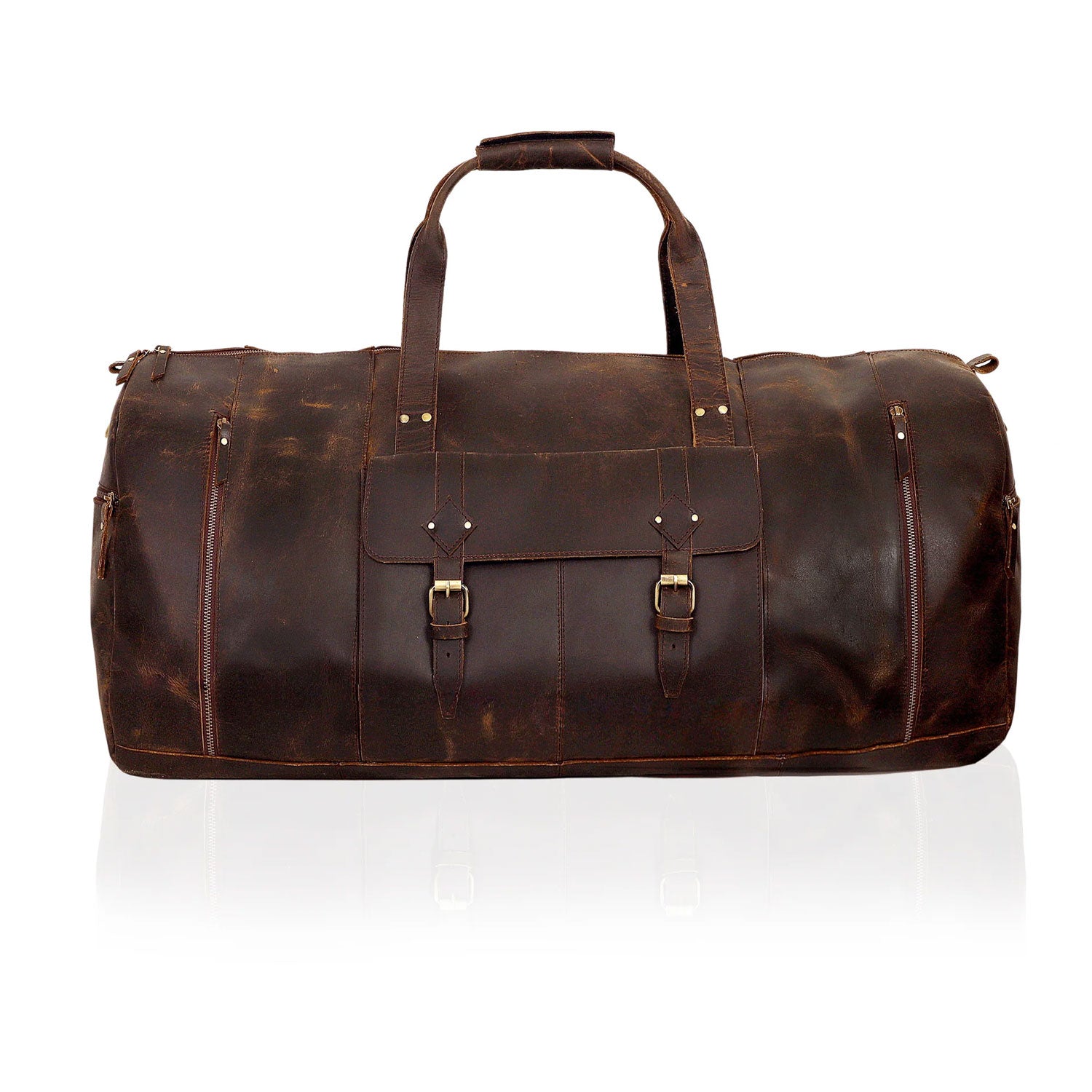The Endre Weekender Leather Travel Bag