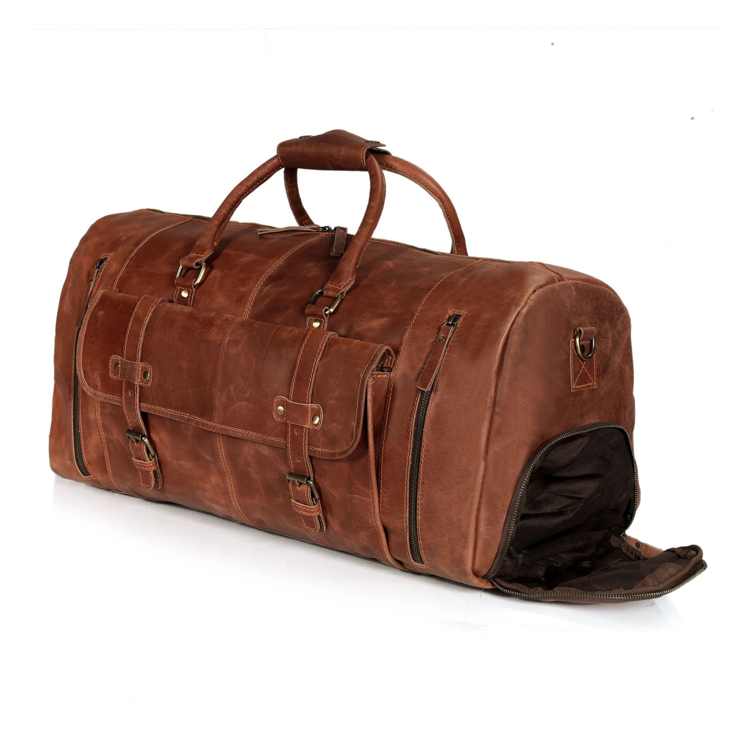Henry Leather Shoe Duffle Bag for Men – Tan