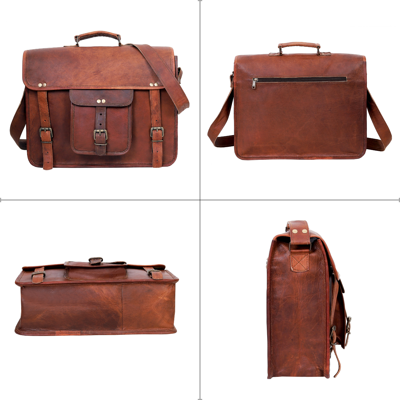 Berkeley Leather Crossbody Messenger Bag