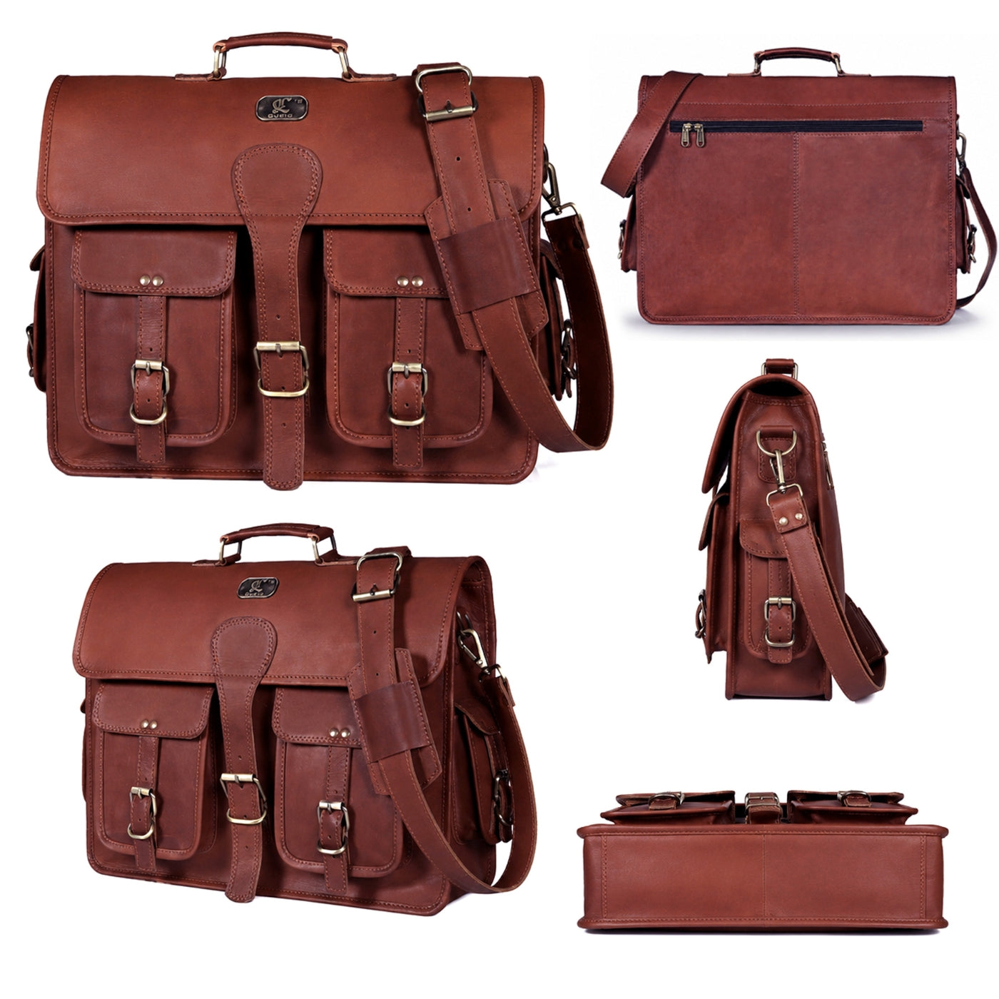 Cooper Vintage Buffalo Leather Messenger Bag