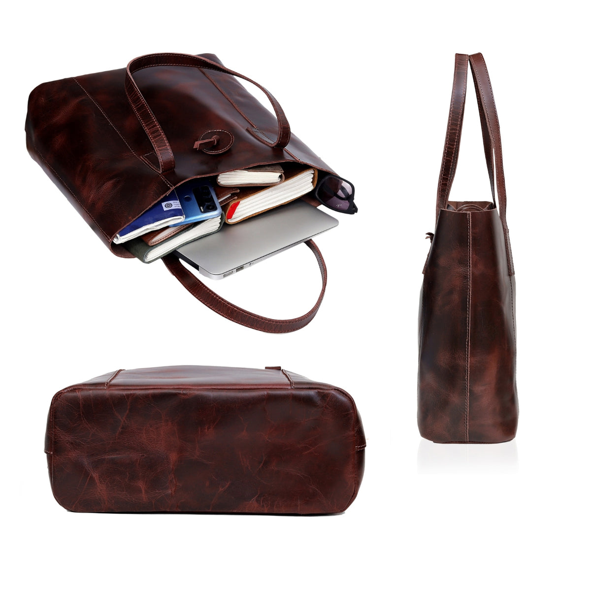 Camila Buffalo Leather Tote Bag