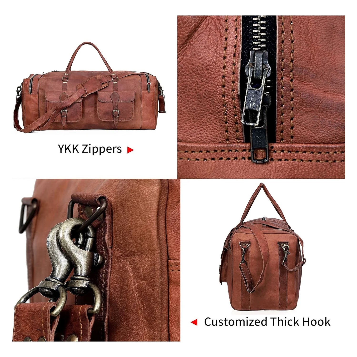 Legacy Leather Travel Duffle Bag for Men