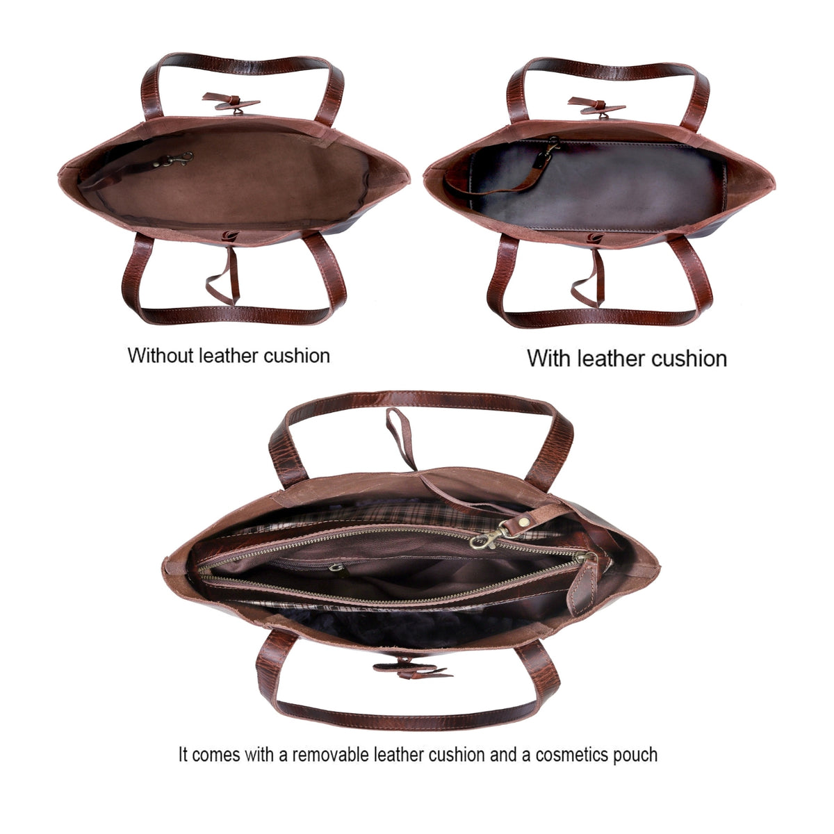 Camila Buffalo Leather Tote Bag
