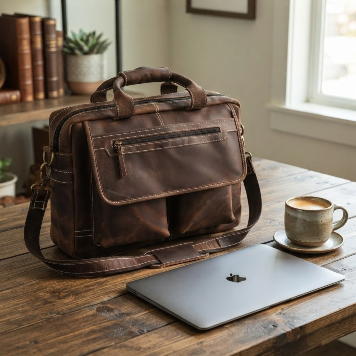 Windsor Leather Briefcase for Men