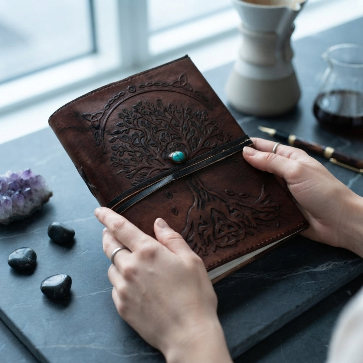 Refillable Leather Journal