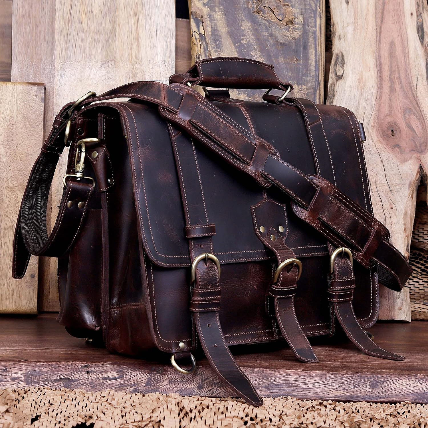 Weston Heritage Leather Messenger Bag