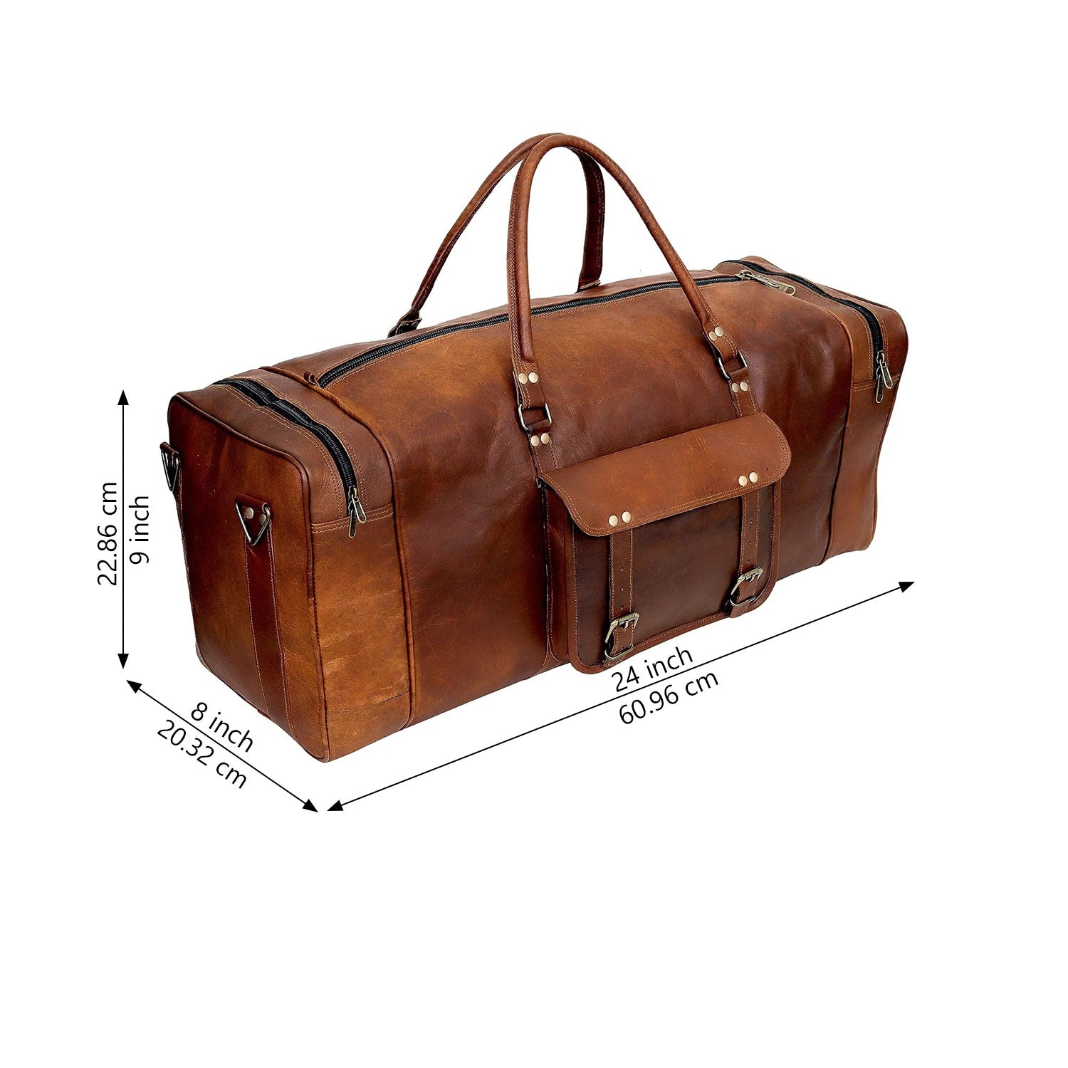 Iconic Full Grain Leather Duffel Bag