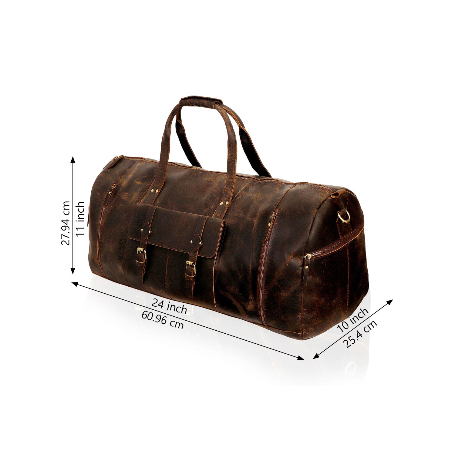 The Endre Weekender Leather Travel Bag