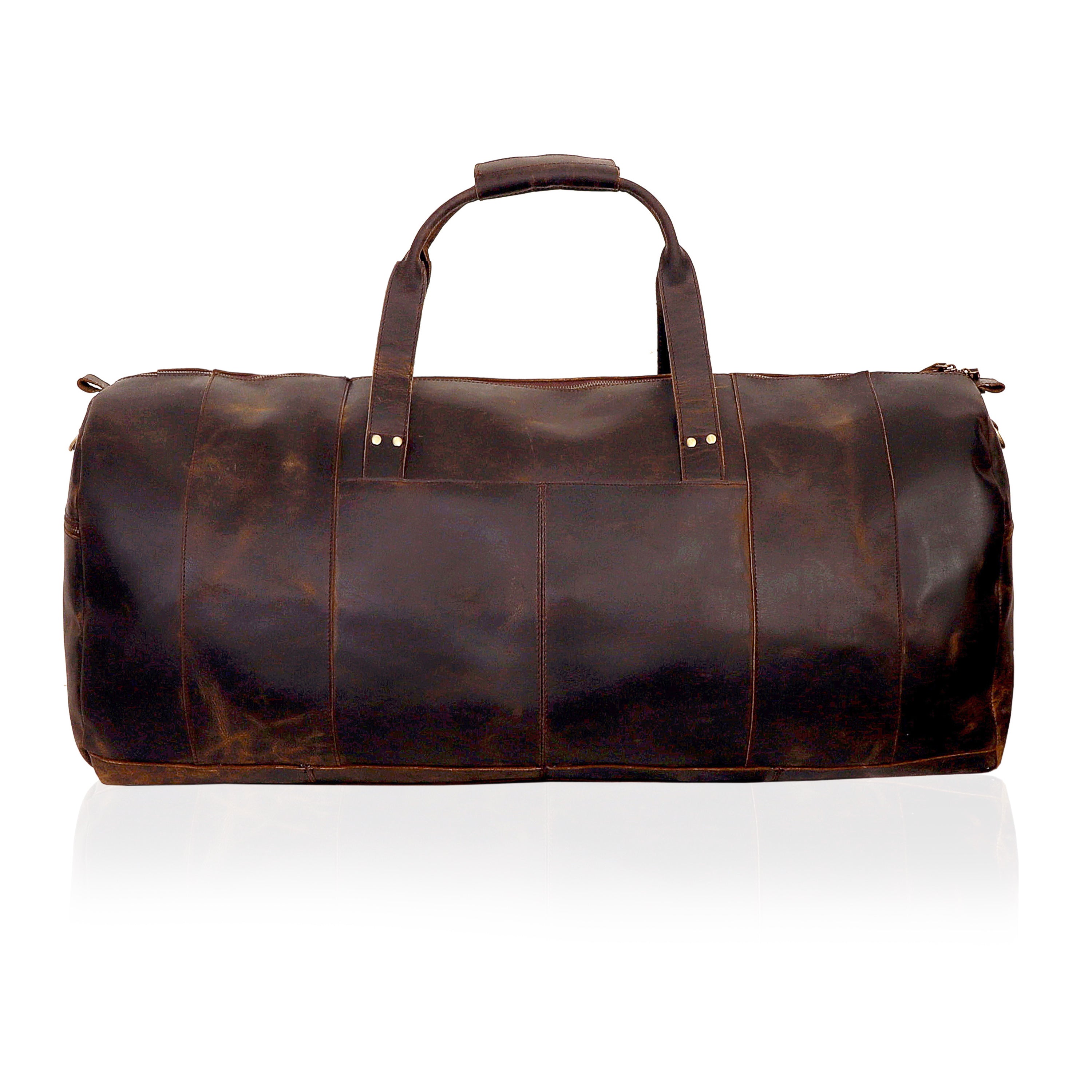 Leather Weekender Bag Back Side