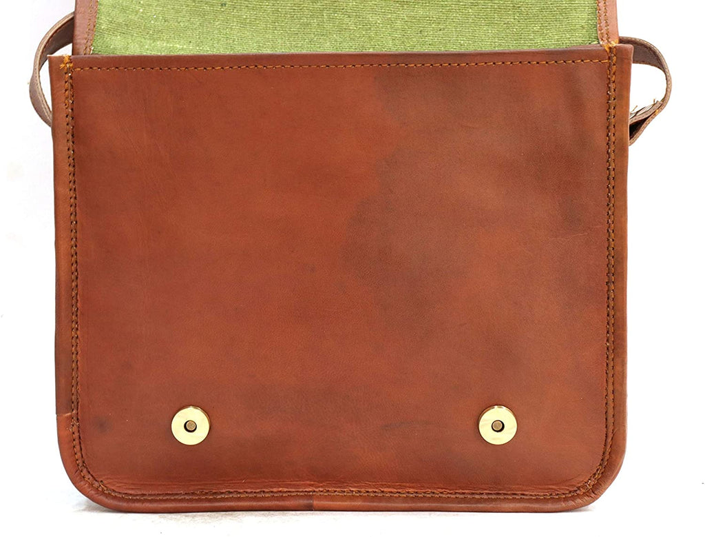 Asge Canvas Messenger Bag - Small Vintage Shoulder Purse Crossbody Satchel  