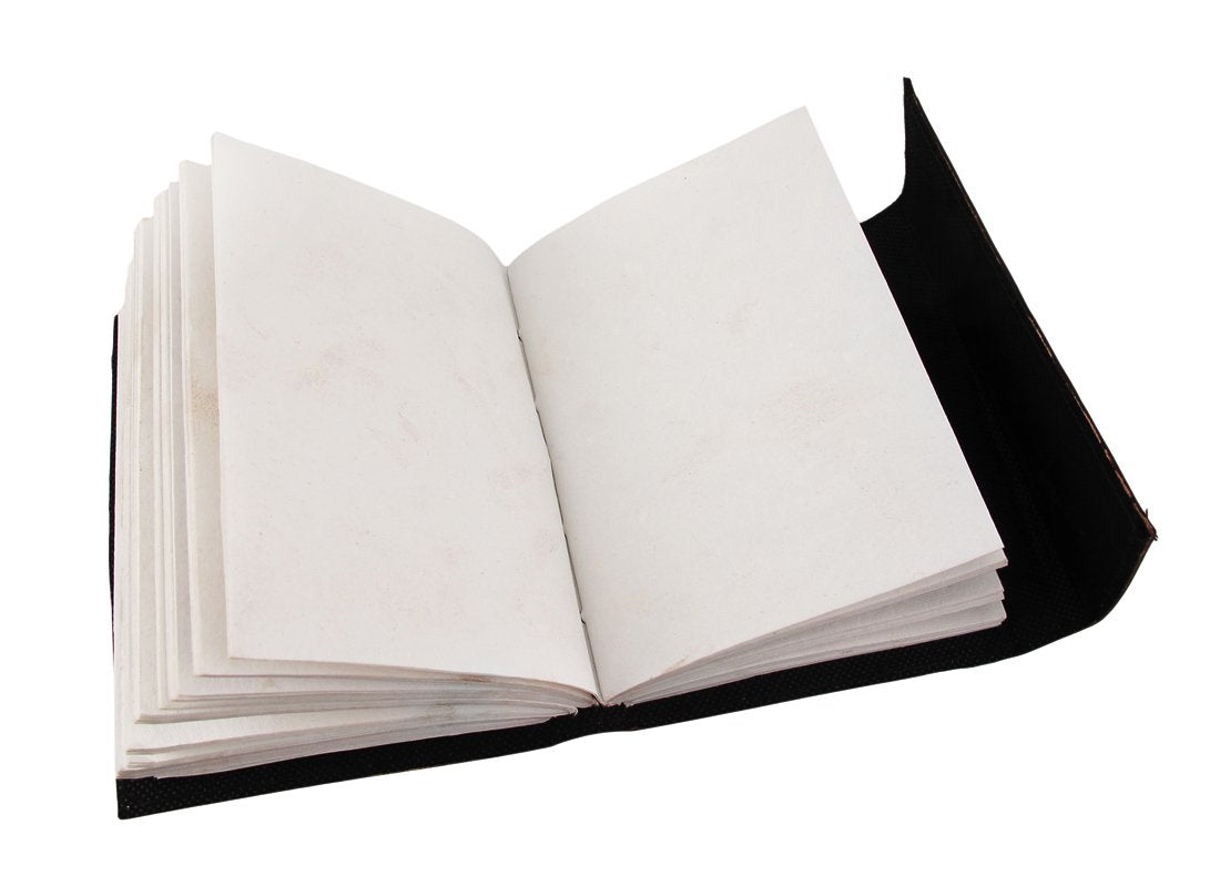 Embossed leather dual dragons 120 leaf journal - cuerobags