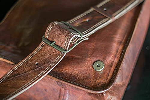 11 inch Small Handmade Crossbody Shoulder Genuine Leather iPad/Tablet Vintage Messenger Bag For 10.5 inch iPad Pro for Women & Men - Gift for Him Her