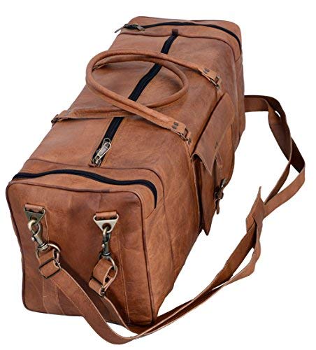 Leather Duffel Bag 28 inch Large Travel Bag Gym Sports Overnight Weeke –  cuerobags