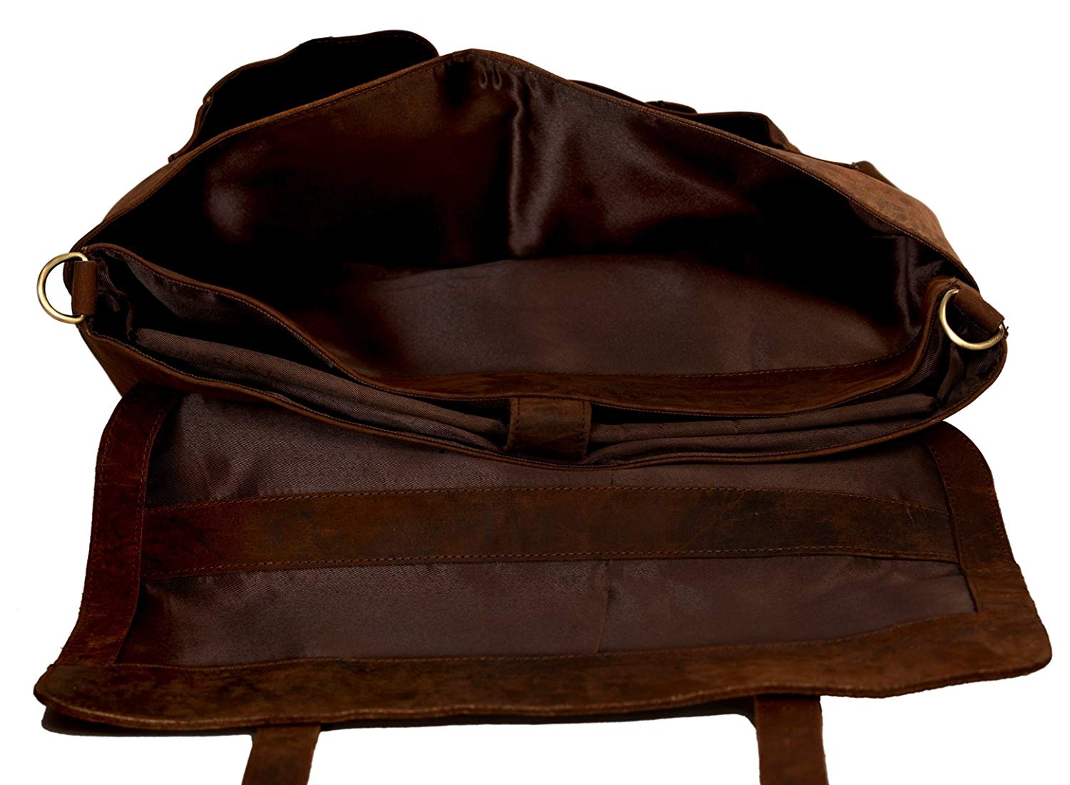 Cuero 18 Inch Retro Buffalo Hunter Leather Laptop Messenger Bag Office Briefcase College Bag For Women - cuerobags