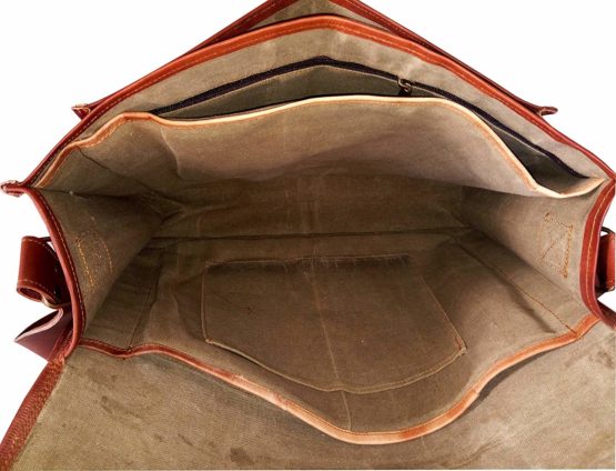 Cureo Vintage Couture 18 Inch Genuine Business Leather Laptop Messenger Bag - cuerobags