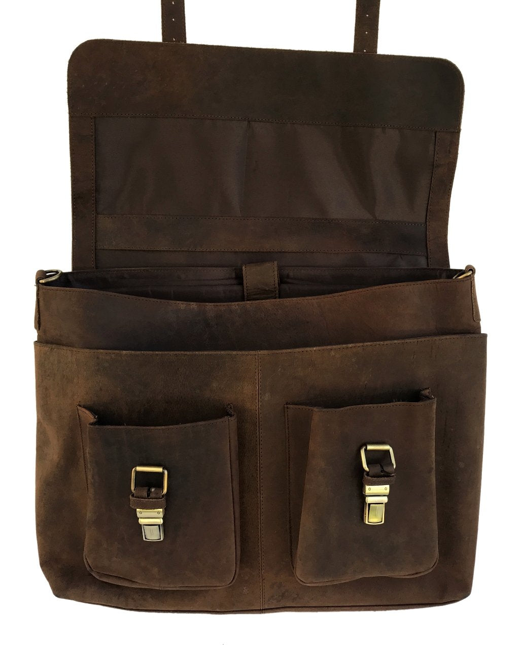 Cuero 18 Inch Retro Buffalo Hunter Leather Laptop Messenger Bag Office Briefcase College Bag For Women - cuerobags
