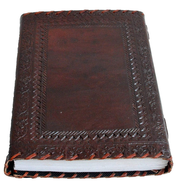 Genuine Leather Journal Vintage Antique Style Organizer Blank Notebook Secret Diary Daily Journal with Actual Lock and Key for Girls, Poets, Writer and Artists Nice Gift for Teenagers - cuerobags