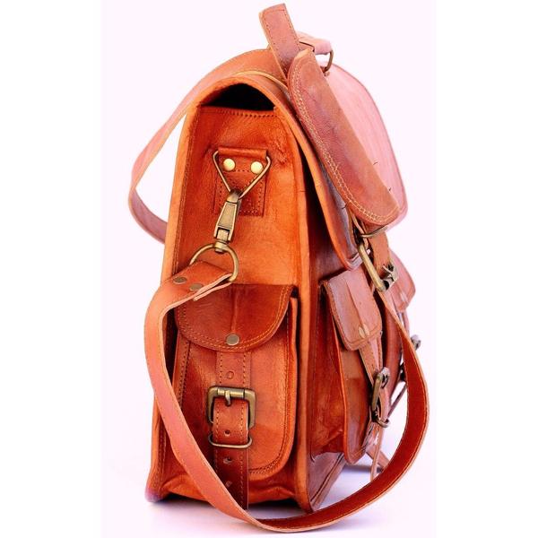 HANDMADE LEATHER BRIEFCASE SATCHEL FOR THE FASHIONISTA 15" | 16" | 18" - cuerobags