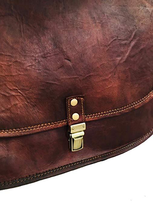 14 Inch Leather Crossbody Satchel Ladies Purse Women Shoulder Bag Tote Travel Purse Genuine Leather - cuerobags
