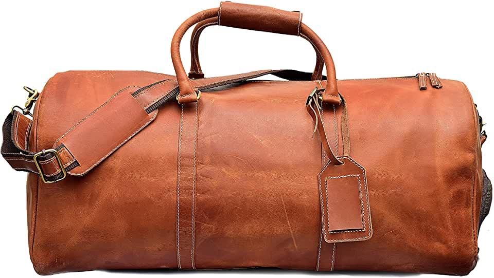 Special Combo Pack of leather Duffel With Toiletry Bags And Hair on Tote With Wallets