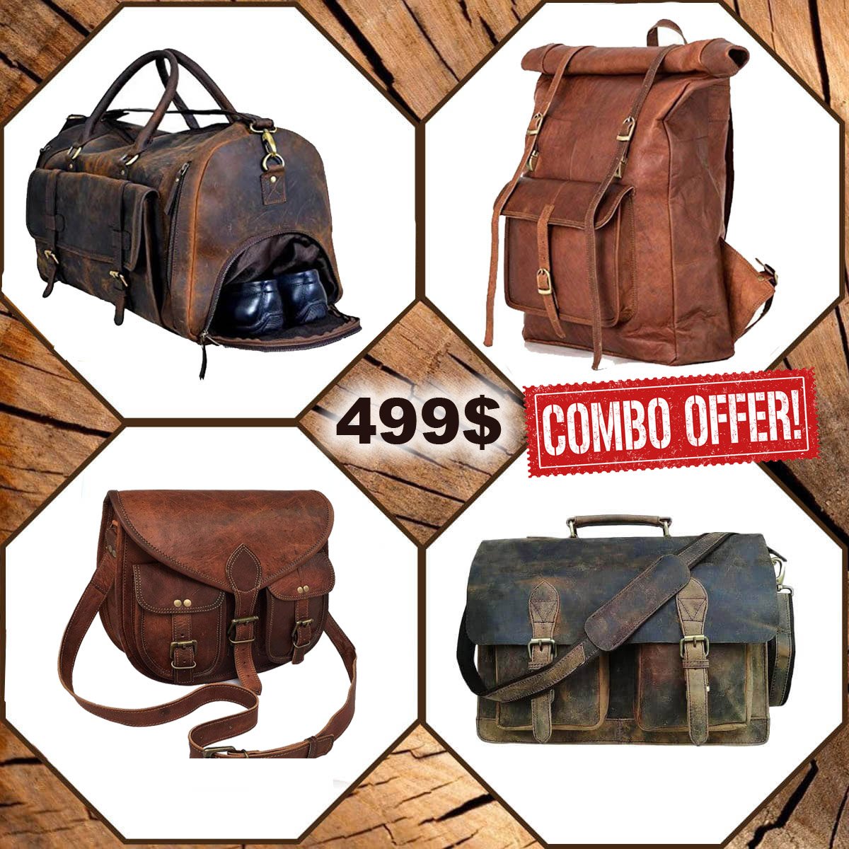 The Ledo Family Offer Rustic Four Bags Combo | Only 499$