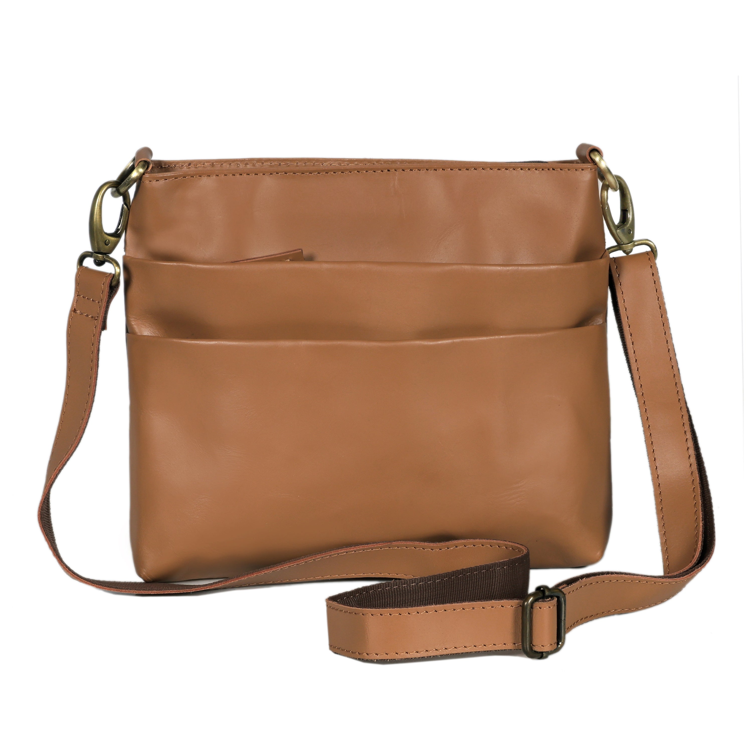 Bailey Tan Leather Crossbody Bag