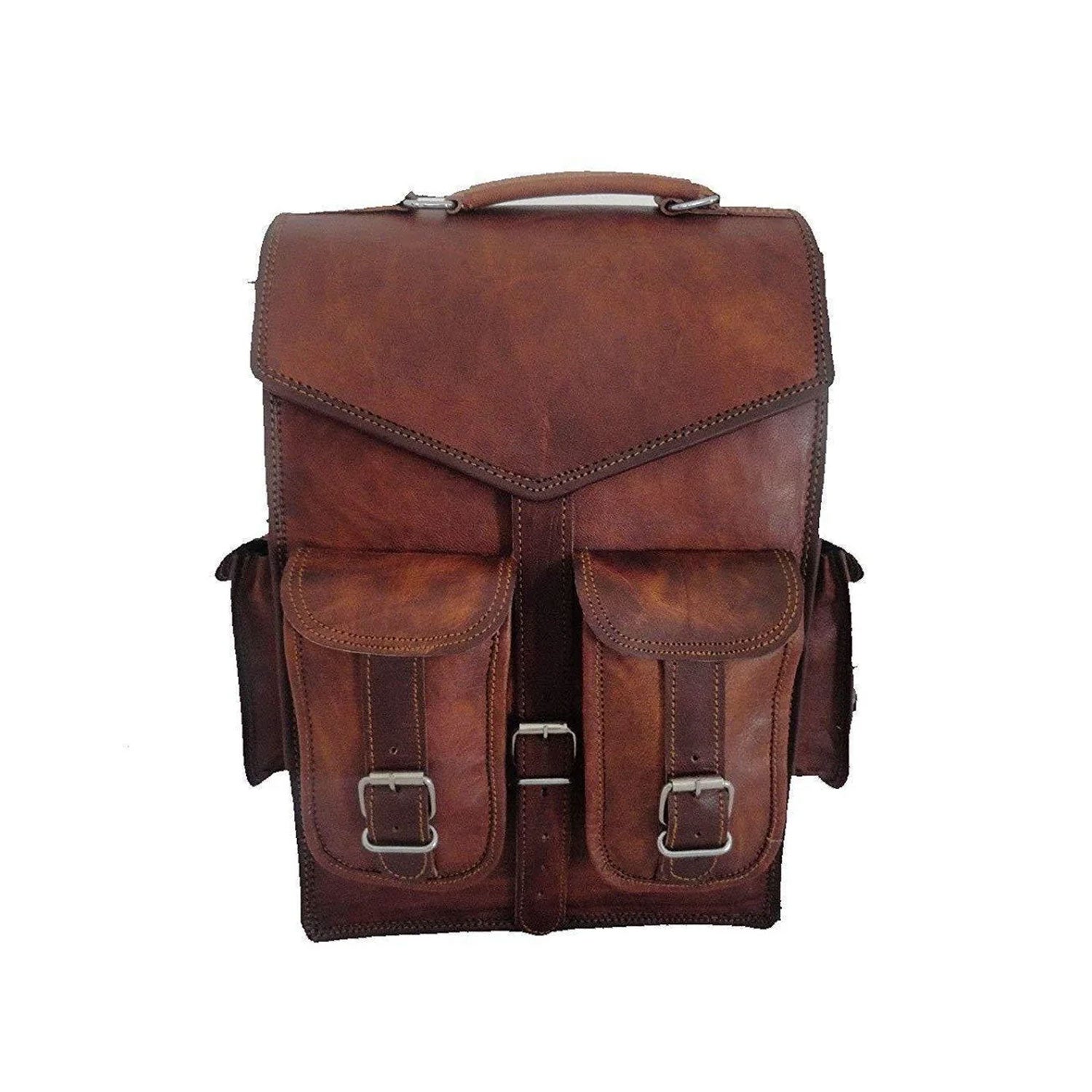 Yukon Brown Vintage Leather Backpack