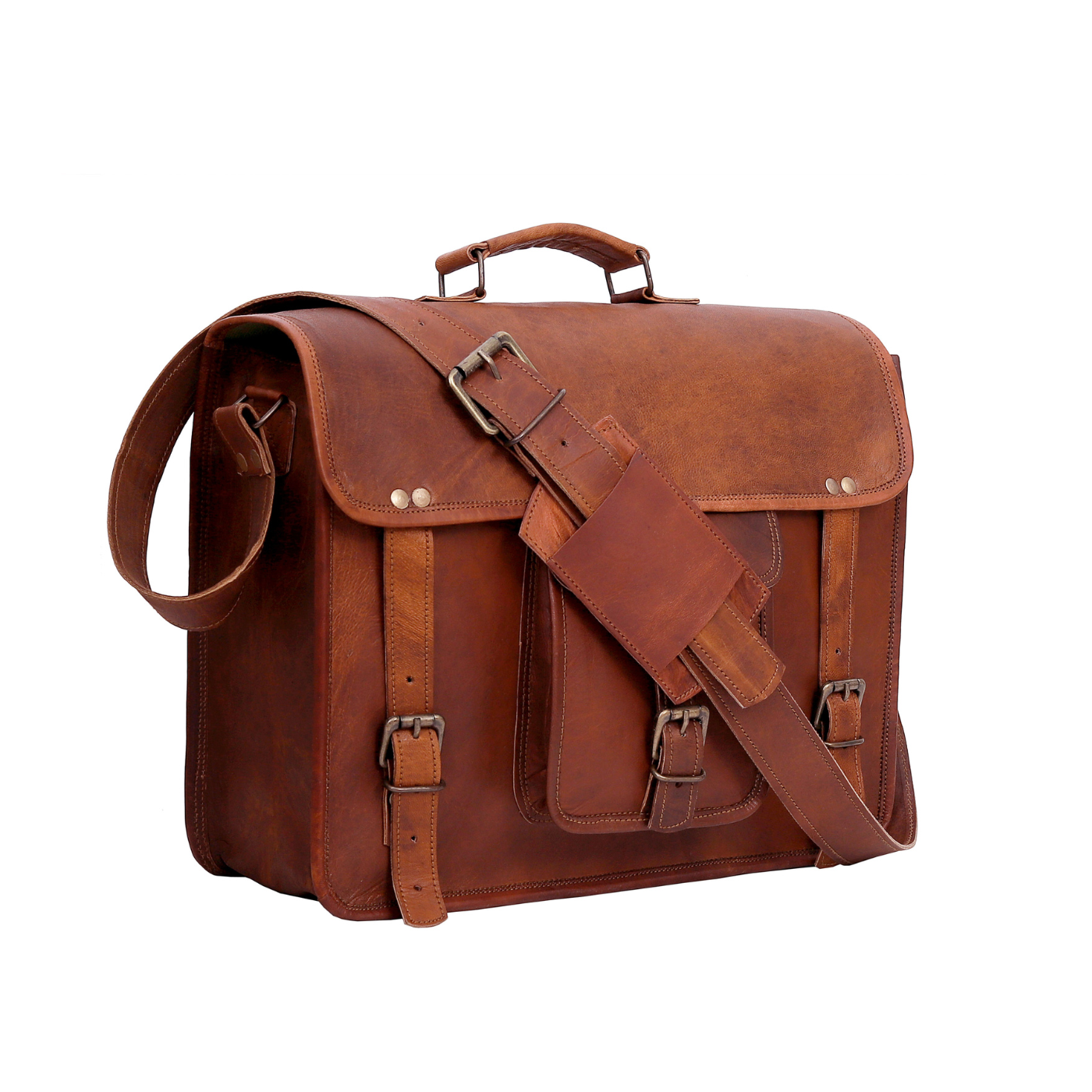 Berkeley Leather Crossbody Messenger Bag