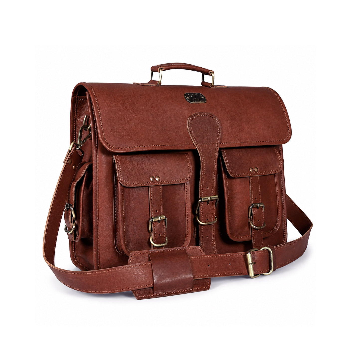 Cooper Vintage Buffalo Leather Messenger Bag