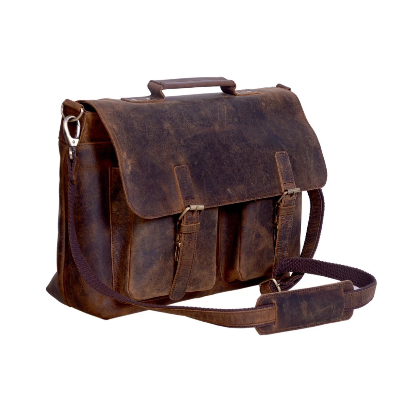 Austin Buffalo Hunter Leather Messenger Bag