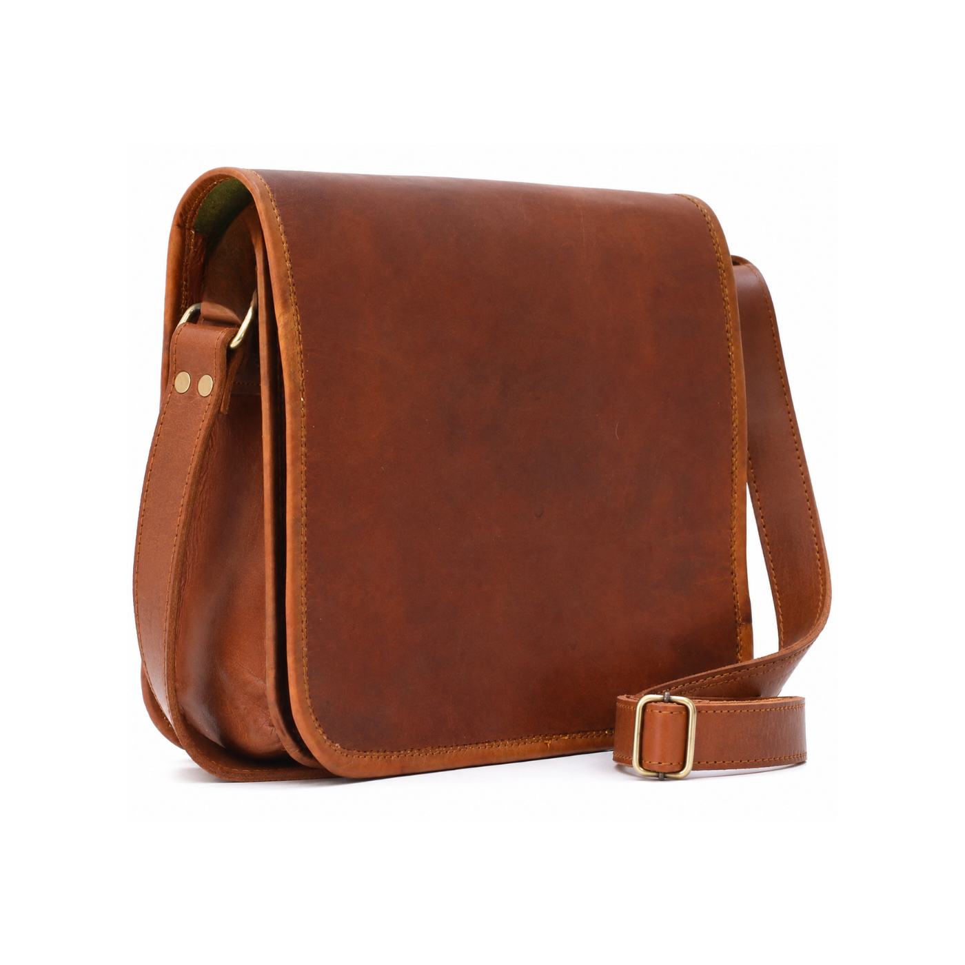 Ozarks Leather Crossbody Messenger Bag