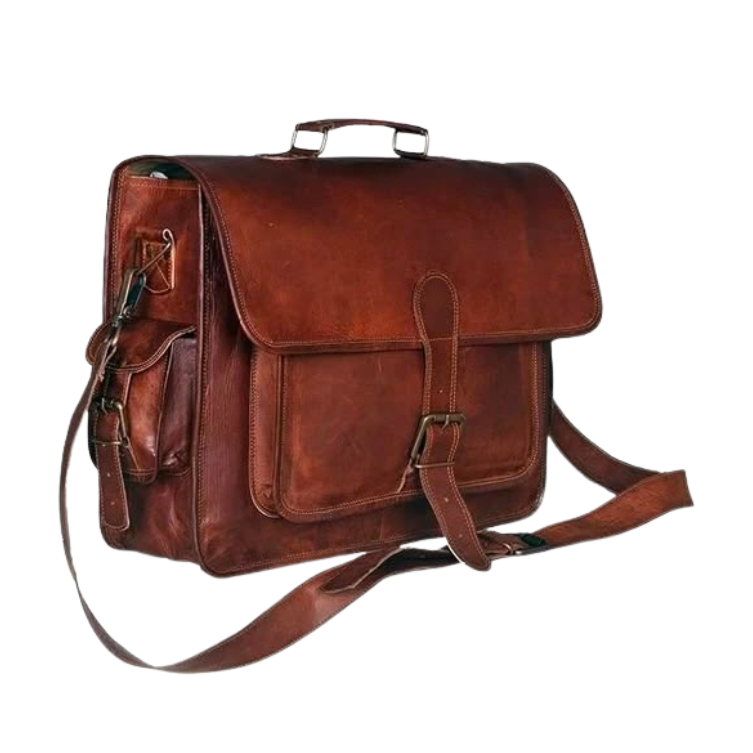 leather messenger bag