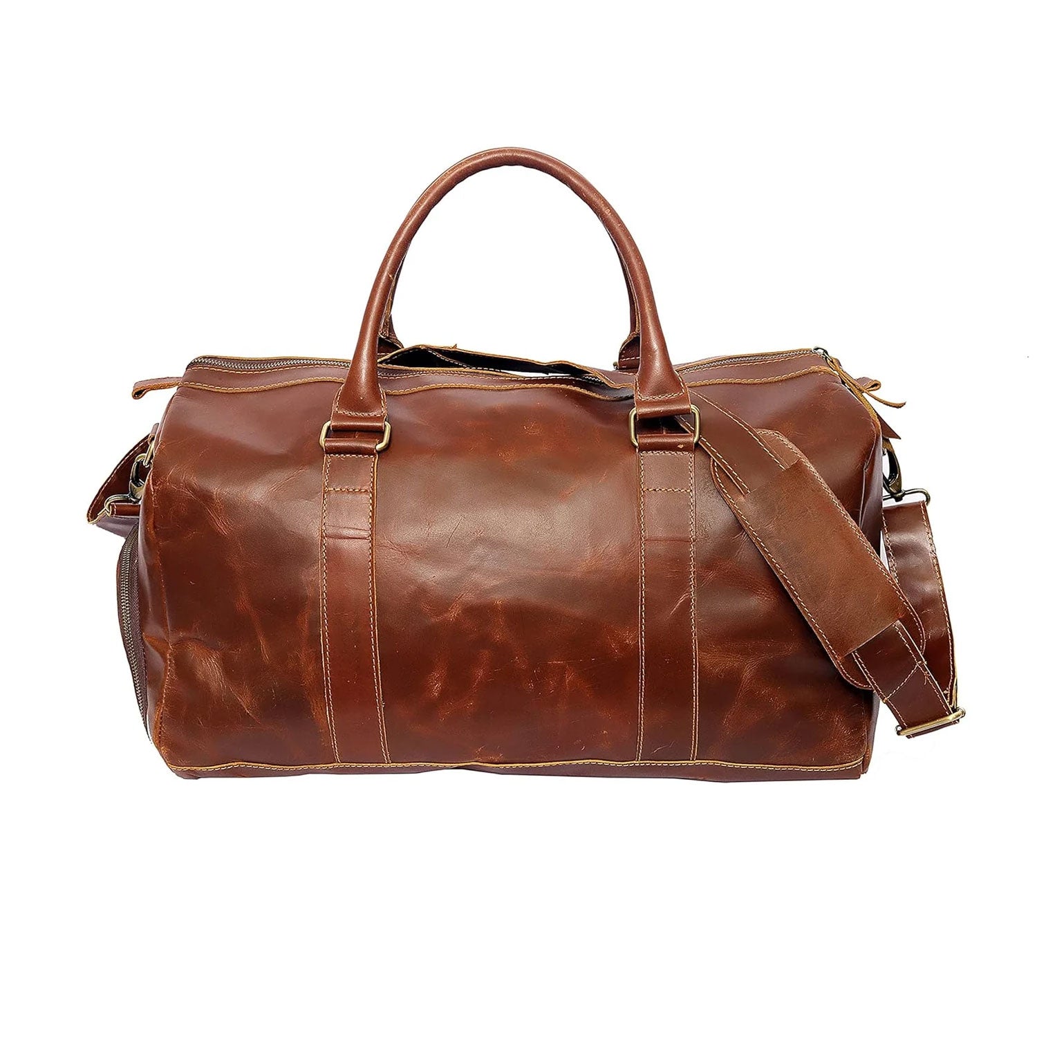 Rich Leather Duffle bag - Stylish and Durable Travel Essential