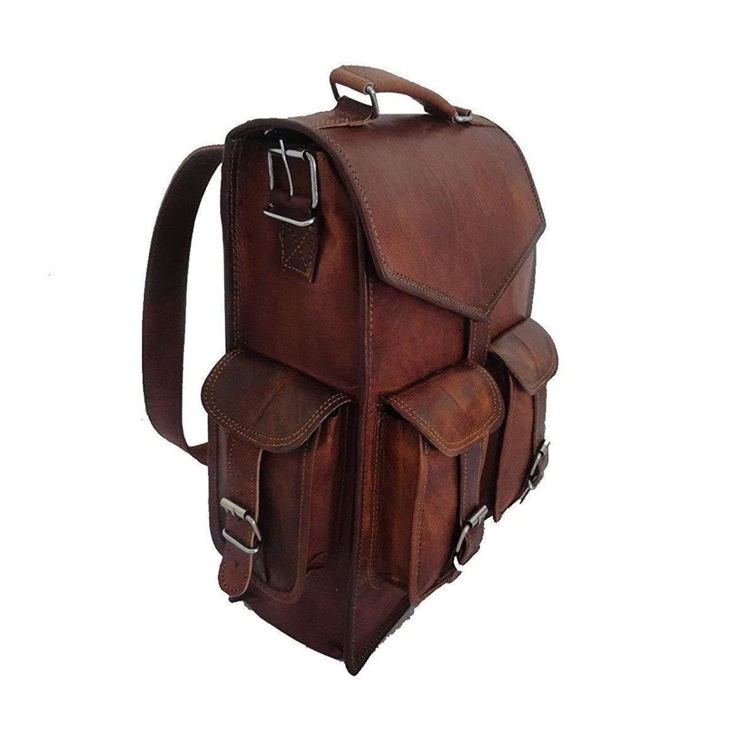Yukon Brown Vintage Leather Backpack