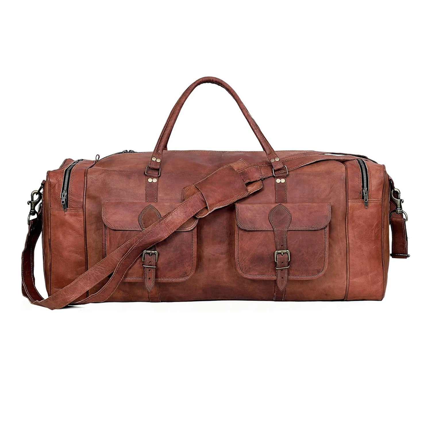 Legacy Leather Travel Duffle Bag for Men