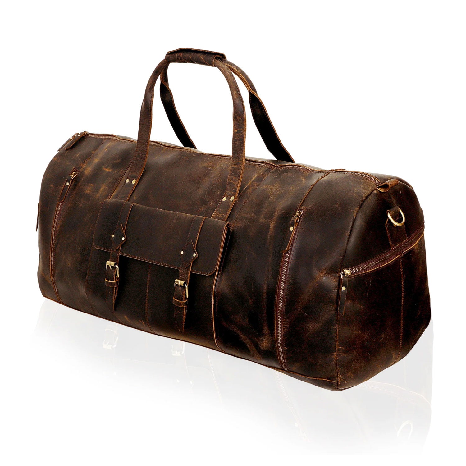 The Endre Weekender Leather Travel Bag