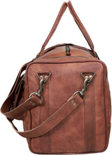 Premium Leather Men's Duffel Bag: Your Ideal Travel Companion for Sports, Weekends, and More - Vintage Leather Duffel
