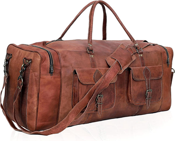 Buy Buffalo Leather Overnight Bag Online in USA at Lowest Prices