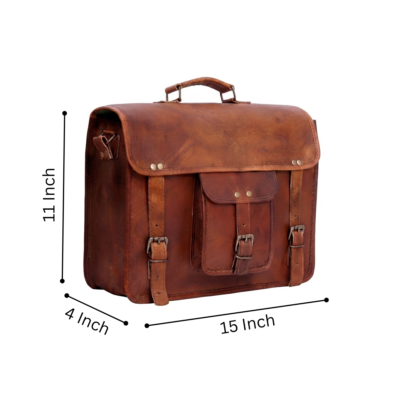 Berkeley Leather Crossbody Messenger Bag