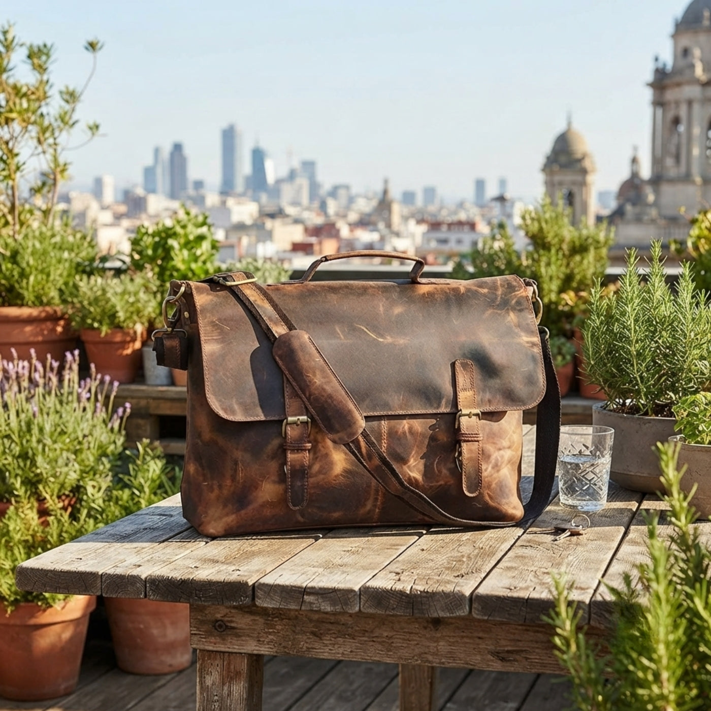 Easton Leather Messenger Bag