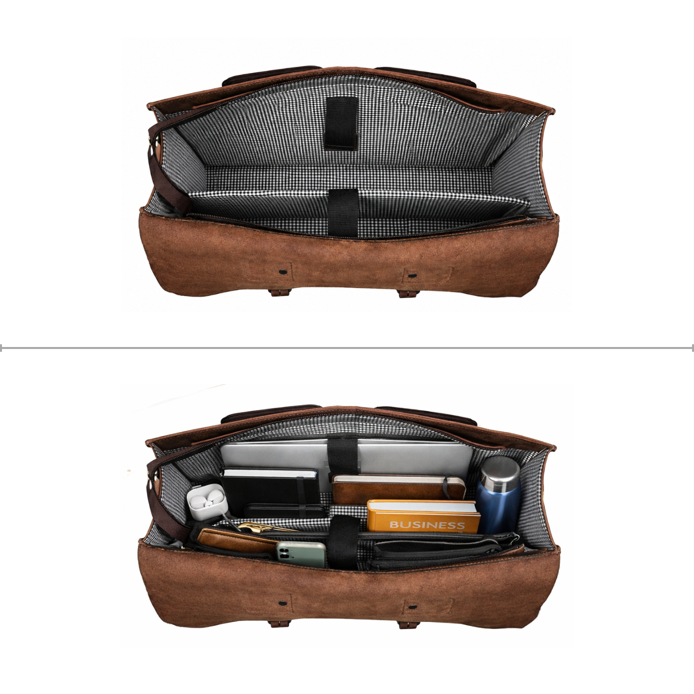 Harrison Buffalo Leather Messenger Bag