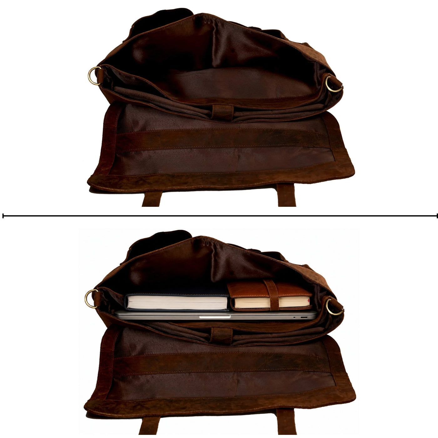 Austin Buffalo Leather Messenger Bag