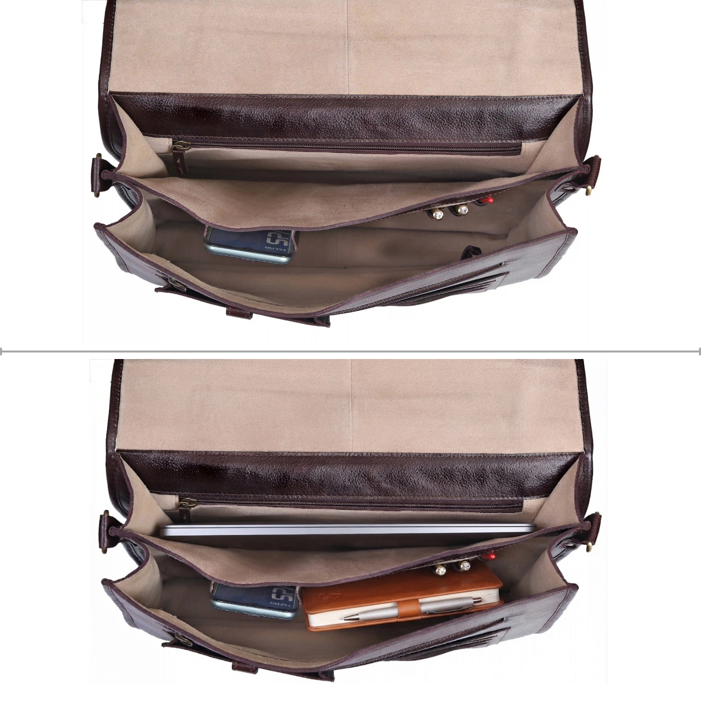 Langston Leather Laptop Messenger Bag