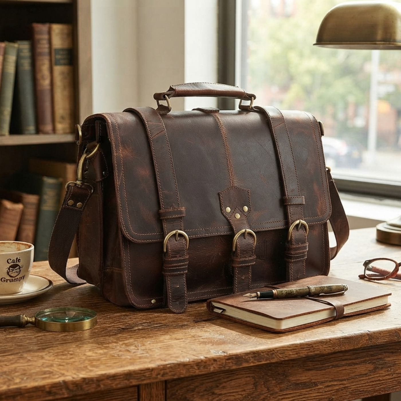 Weston Heritage Leather Messenger Bag