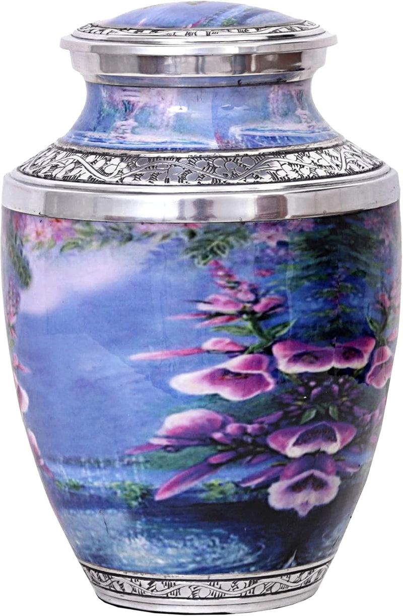 HLC Handcrafted Humming Bird Urn for Human Ashes - Adult Funeral Cremation Urn Handcrafted - Affordable Urn for Ashes (Adult (200 lbs) – 10.5 x 6 “, Decorative Cremation Urn)